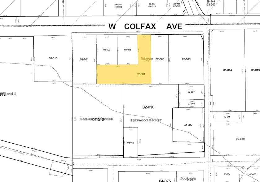8810 W Colfax Ave, Lakewood, CO for sale - Plat Map - Image 2 of 16