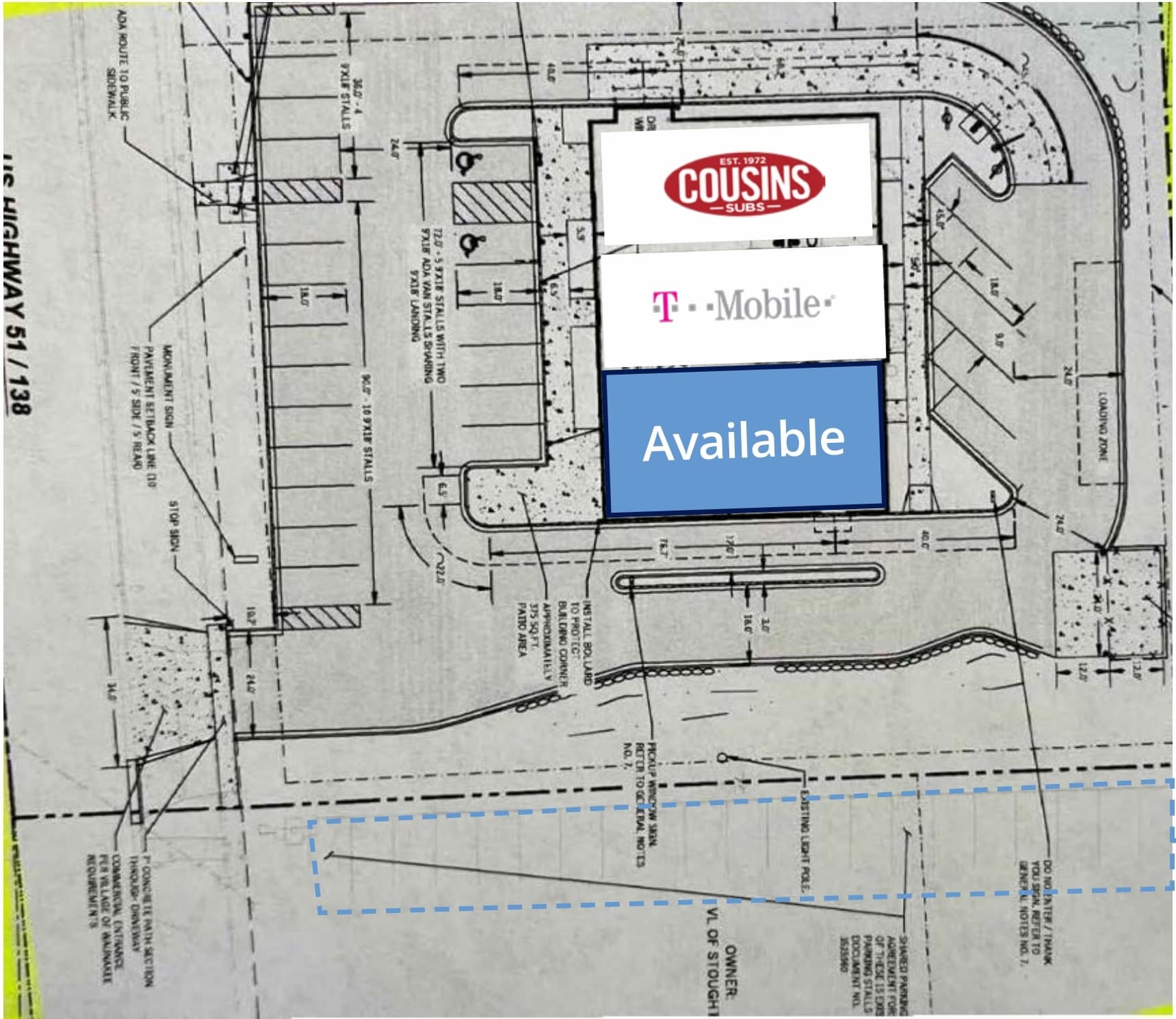 1424-1432 US Highway 51, Stoughton, WI for lease Site Plan- Image 1 of 3