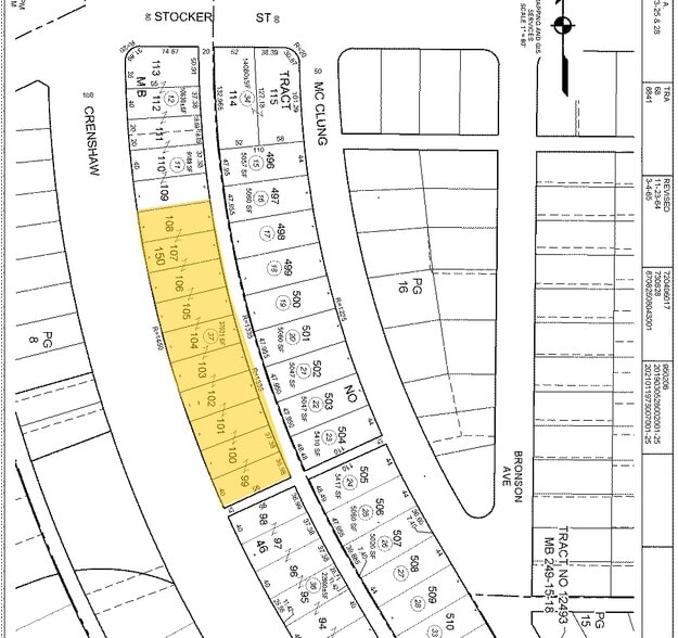 4242 Crenshaw Blvd, Los Angeles, CA for lease - Plat Map - Image 1 of 1