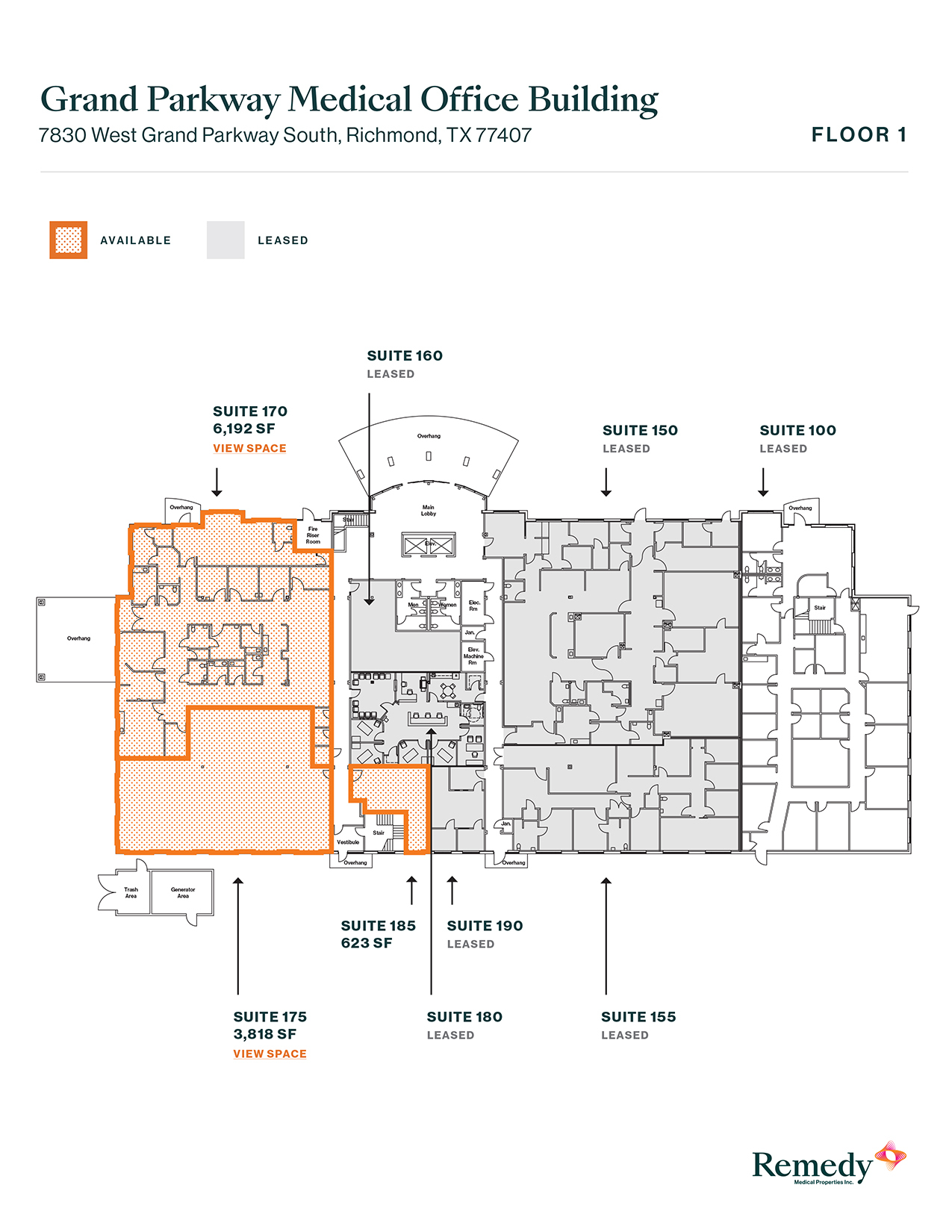 7830 W Grand Pky S, Richmond, TX for lease Floor Plan- Image 1 of 1