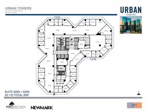 222 W Las Colinas Blvd, Irving, TX à louer Plan d’étage- Image 2 de 2