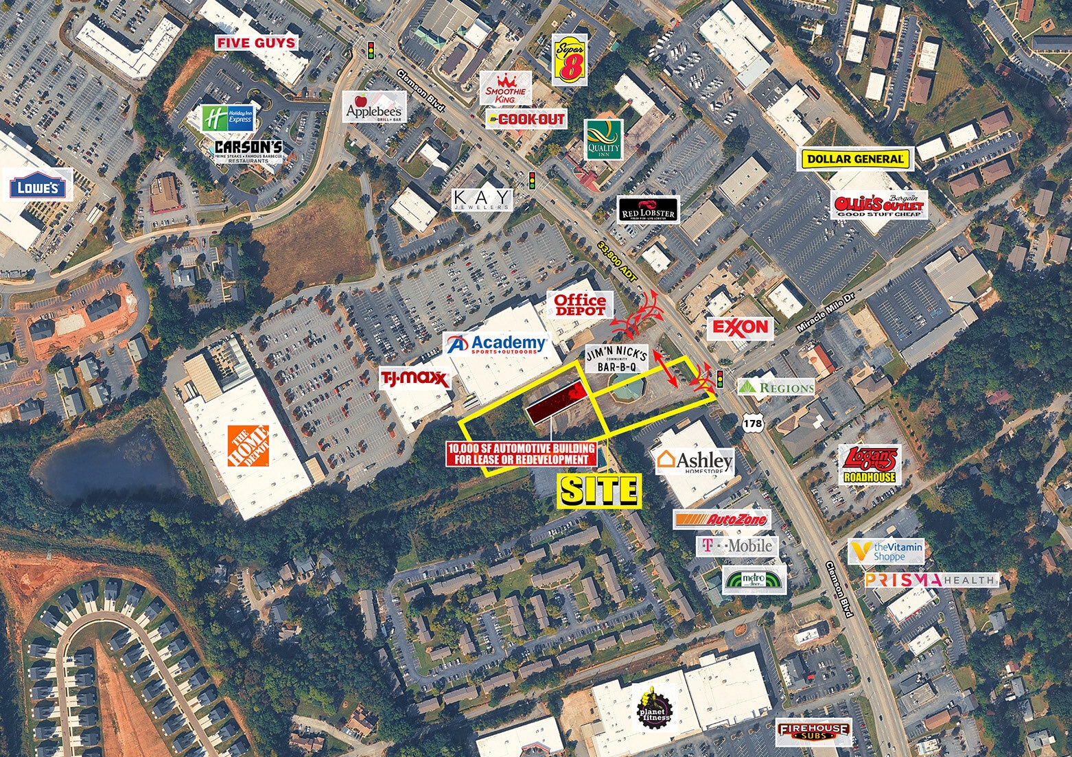 3415 Clemson Blvd, Anderson, SC for lease Site Plan- Image 1 of 3