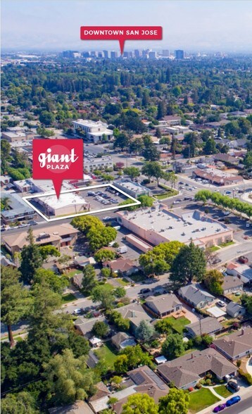 1579-1595 Meridian Ave, San Jose, CA à louer - Aérien - Image 2 de 7