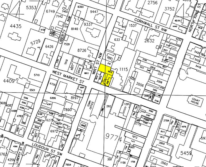 22 W Market St, Leesburg, VA à louer - Plan cadastral - Image 2 de 7