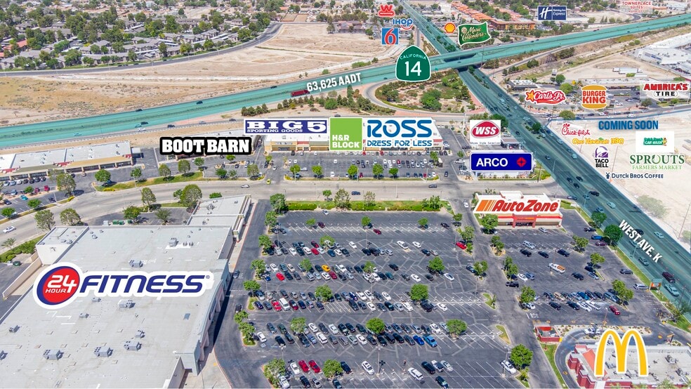 1028-1308 W Avenue K, Lancaster, CA for lease - Aerial - Image 3 of 7