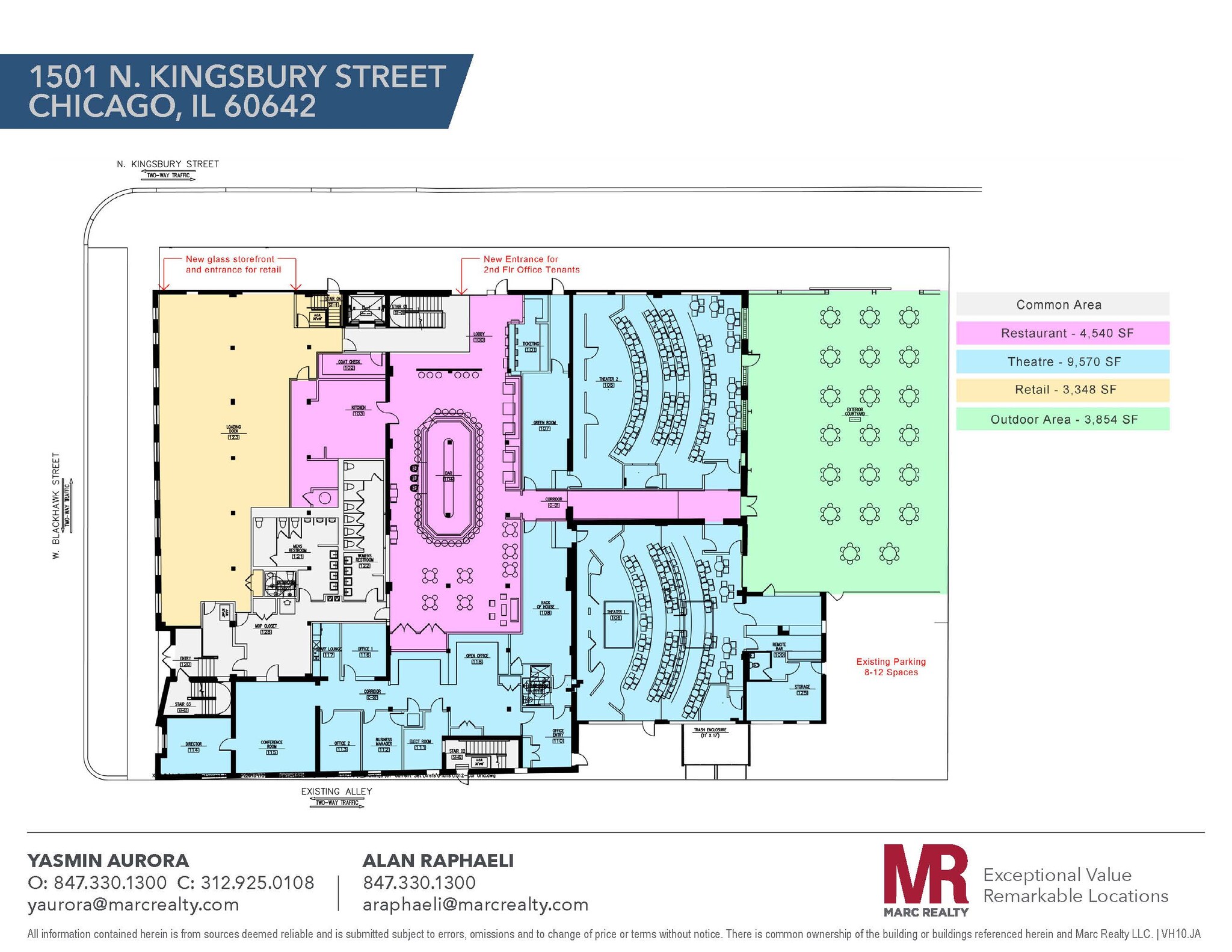 1501 N Kingsbury St, Chicago, IL for lease Floor Plan- Image 1 of 1