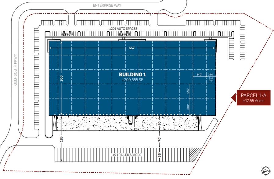 100 Enterprise Way, Mandeville, LA for lease - Site Plan - Image 2 of 3