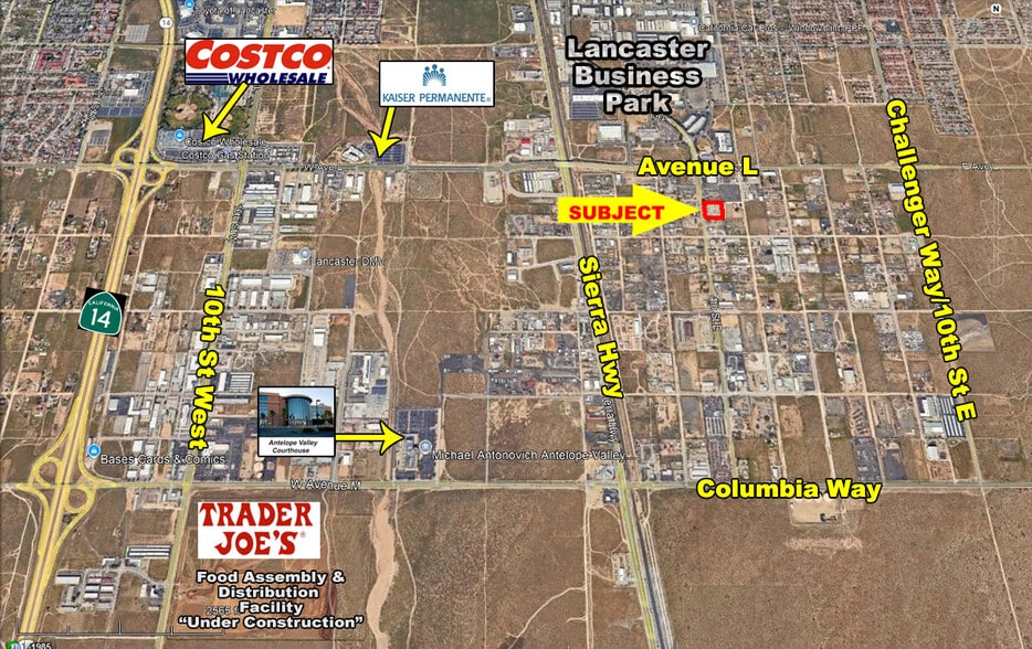 4th Street East near Avenue L, Lancaster, CA for sale - Aerial - Image 2 of 2