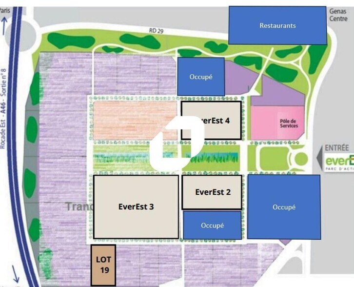 Local d'activités dans Genas à vendre - Plan d’étage - Image 2 de 4