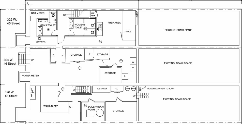 322-324-326 West 46th Street portefeuille de 3 propriétés à vendre sur LoopNet.ca - Plan d’étage - Image 3 de 10