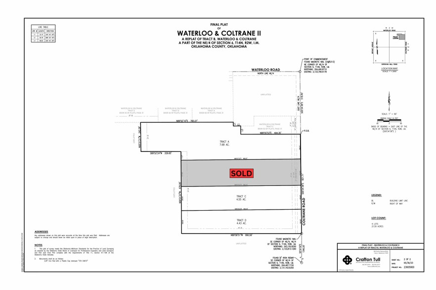 E Waterloo Road, Edmond, OK for sale - Plat Map - Image 2 of 23