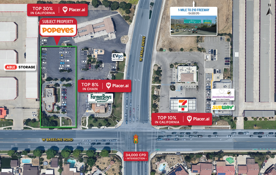 1320 W Baseline Rd, Rialto, CA for sale - Aerial - Image 3 of 6