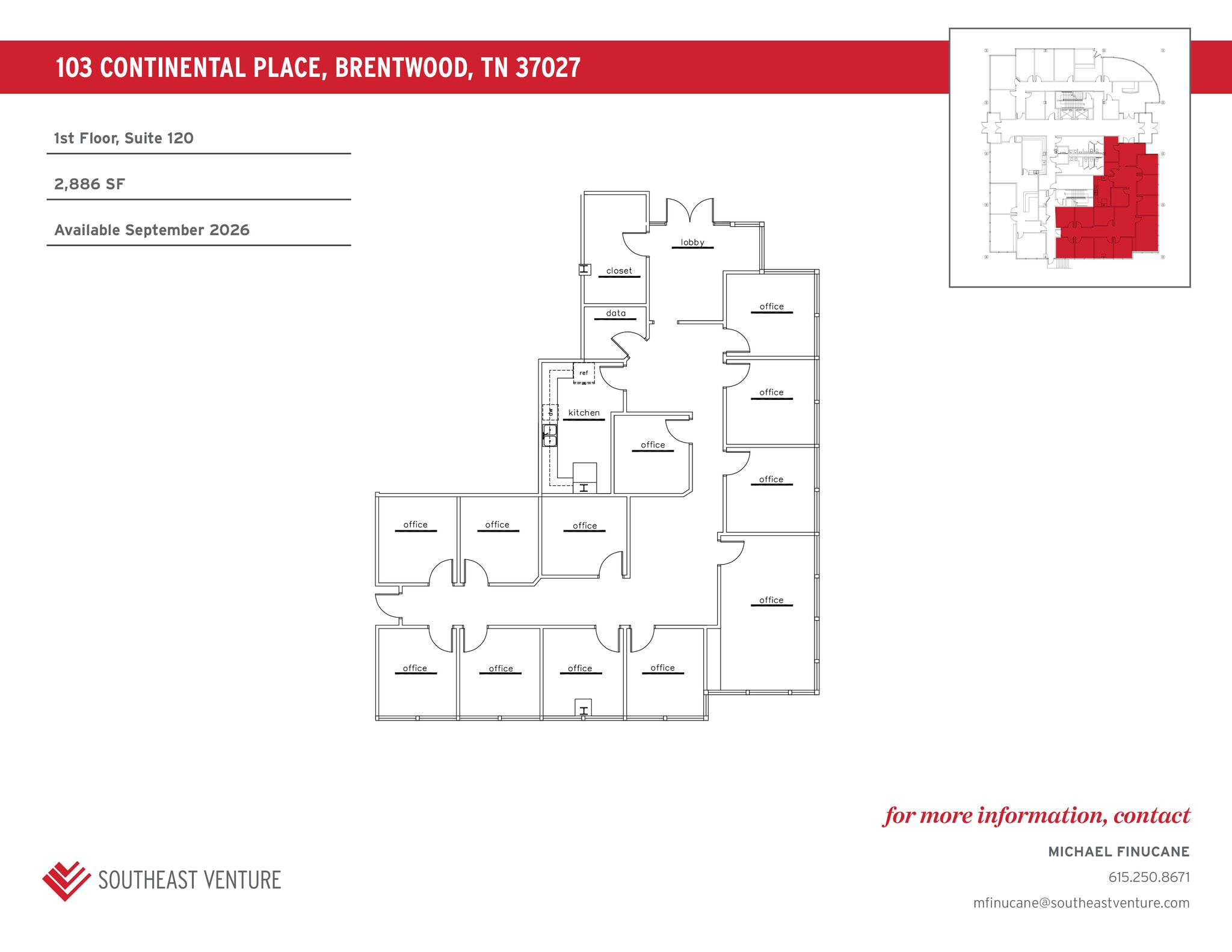 103 Continental Pl, Brentwood, TN à louer Plan d’étage- Image 1 de 1
