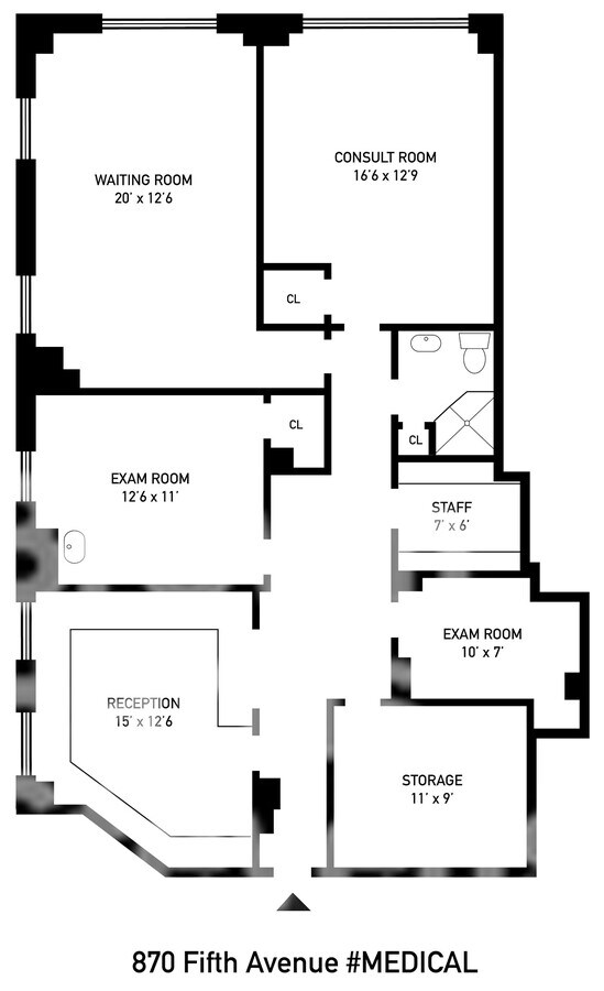 870 5th Ave, New York, NY 10065 - Unité Medical -  - Plan d’étage - Image 1 of 5
