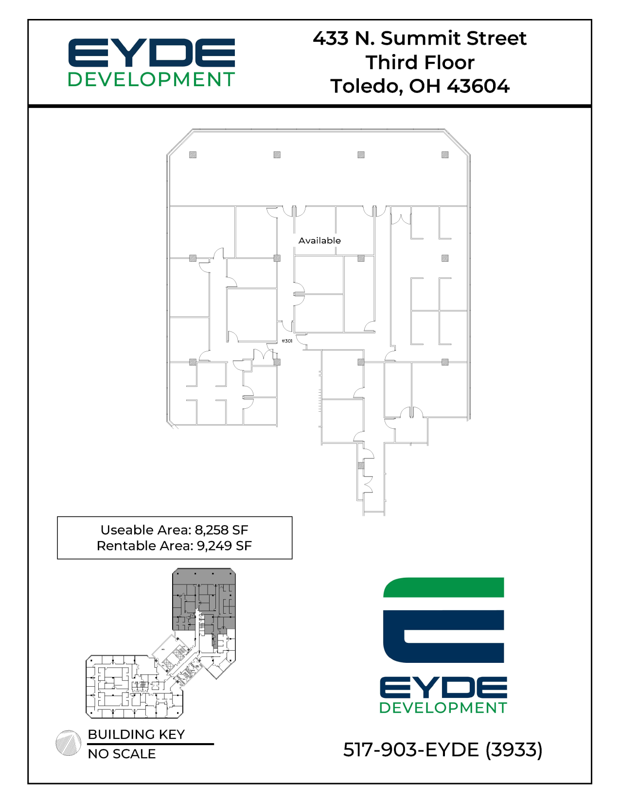 433 N Summit St, Toledo, OH à louer Plan d  tage- Image 1 de 1