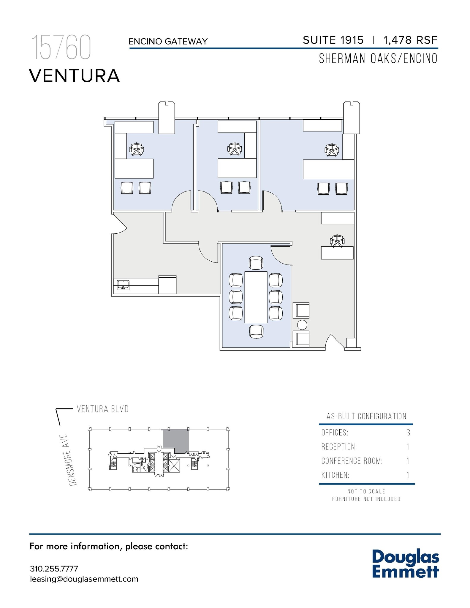 15760 Ventura Blvd, Encino, CA for lease Floor Plan- Image 1 of 1