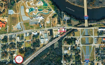 855 Maxwell Blvd, Montgomery, AL - Aerial map view