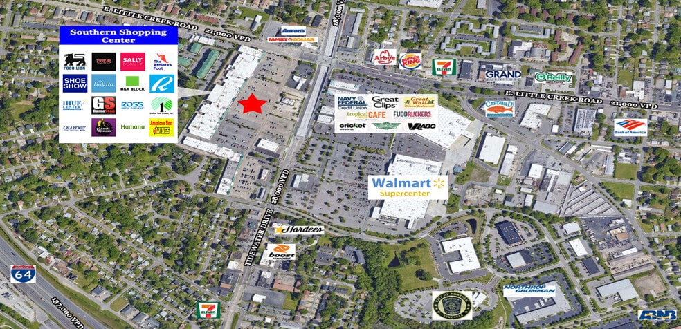 7519-7525 Tidewater Dr, Norfolk, VA for lease - Building Photo - Image 3 of 6