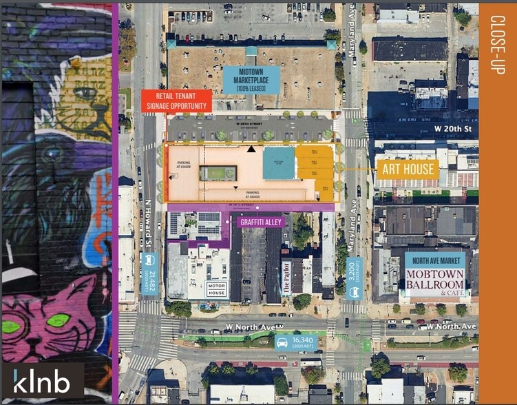 1915 N Howard St, Baltimore, MD à louer - Aérien - Image 2 de 4