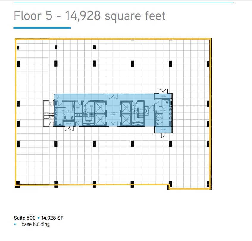 840 7th Ave SW, Calgary, AB à louer Plan d’étage- Image 1 de 1
