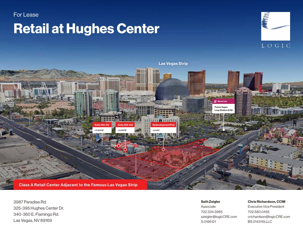 325 Hughes Center Dr, Las Vegas, NV à louer Aérien- Image 1 de 3