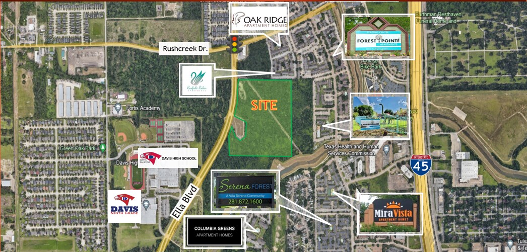 Ella Blvd and Rushcreek Dr-23.49 acres, Houston, TX for sale Primary Photo- Image 1 of 3