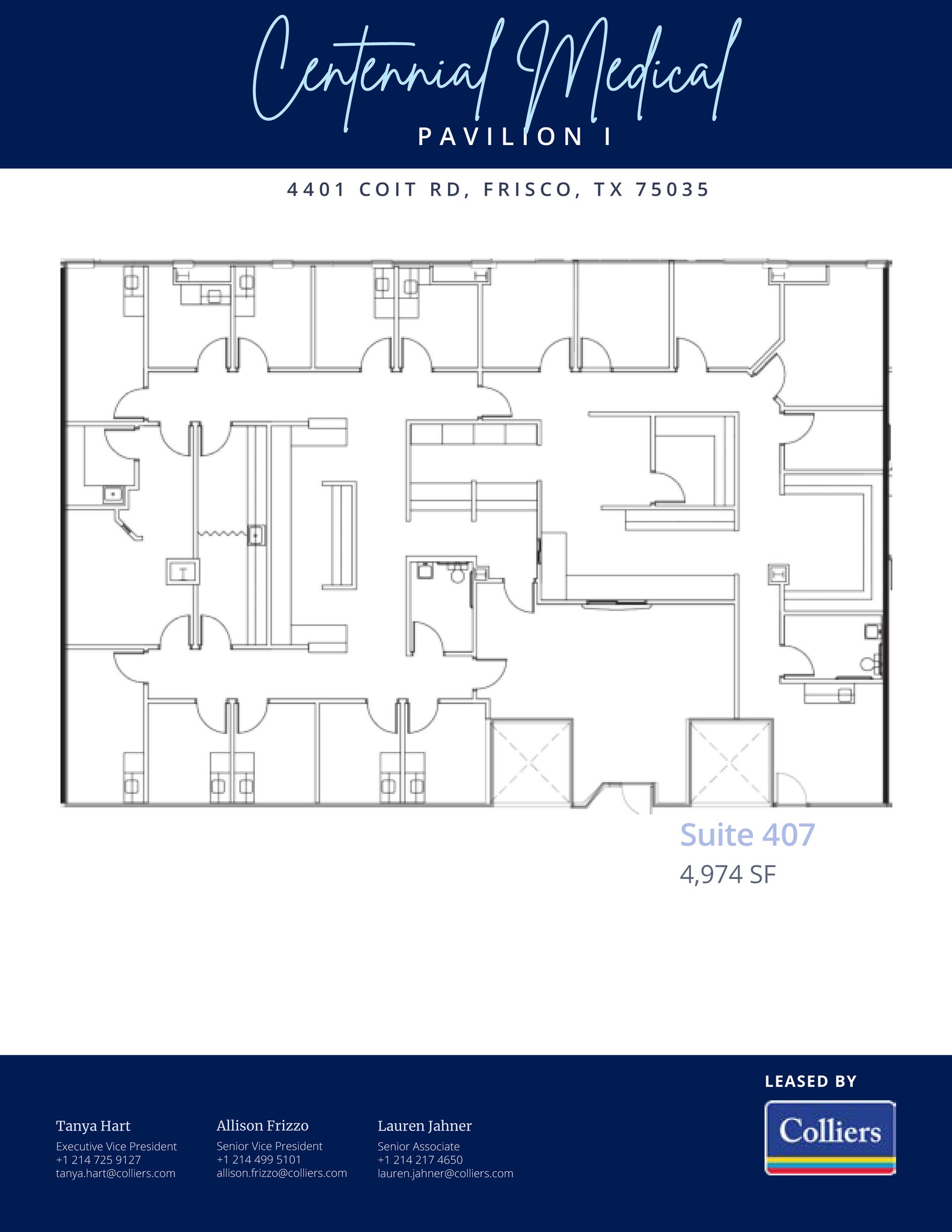 4401 Coit Rd, Frisco, TX à louer Plan d’étage- Image 1 de 1