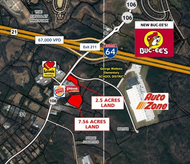 Plus de détails pour Emmaus Church Rd, New Kent, VA - Terrain à louer