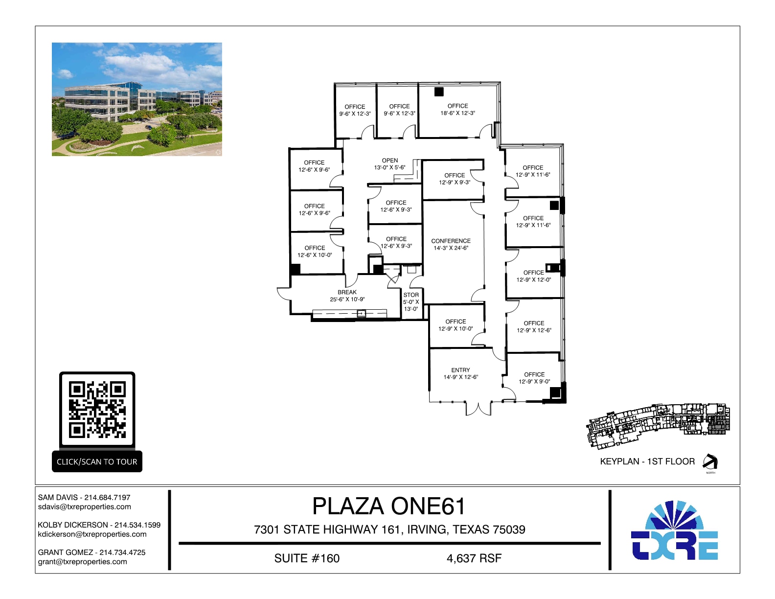 7301 N State Highway 161, Irving, TX for lease Floor Plan- Image 1 of 2