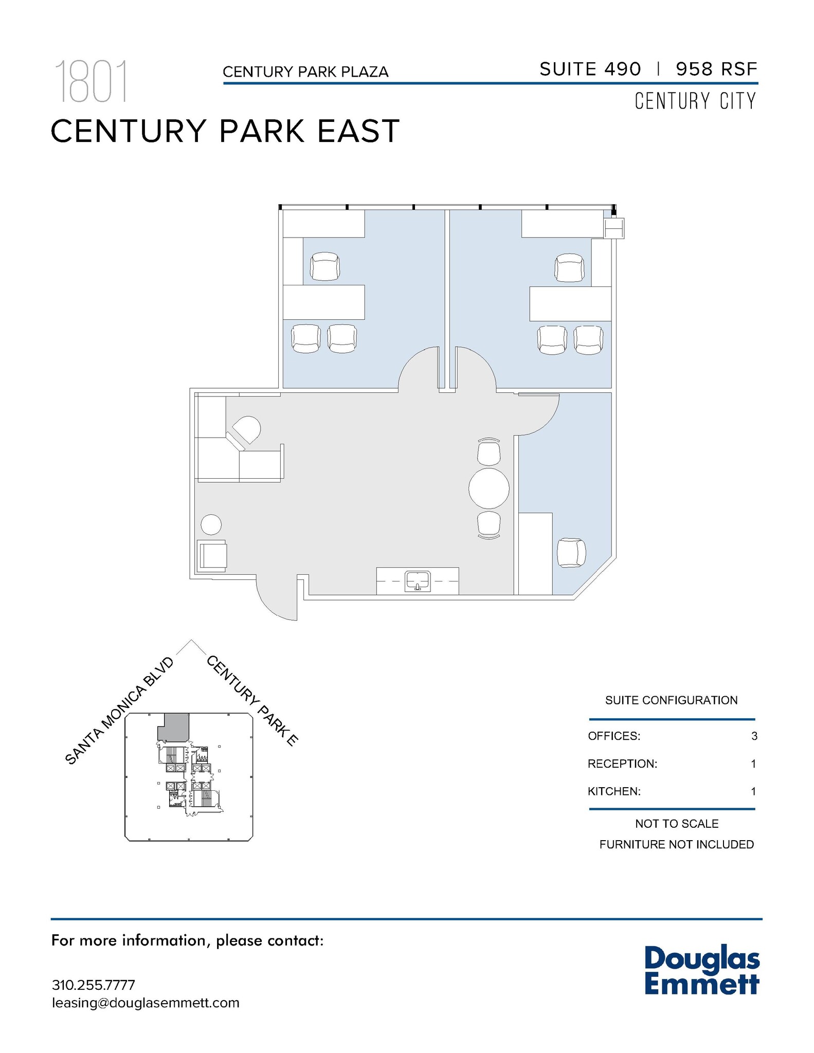 1801 Century Park E, Los Angeles, CA for lease Floor Plan- Image 1 of 1