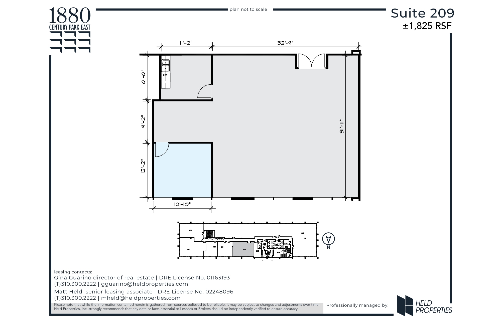 1880 Century Park E, Los Angeles, CA for lease Floor Plan- Image 1 of 2