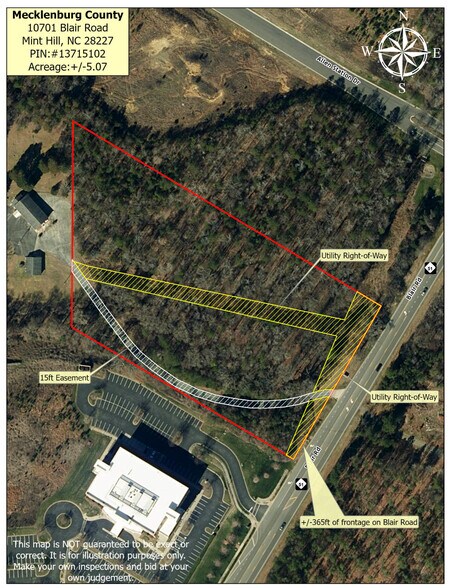 10701 Blair Rd. rd, Mint Hill, NC à vendre - Aérien - Image 1 de 1