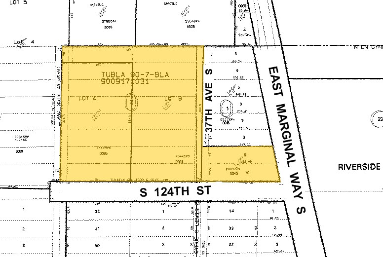 3600 S 124th St, Tukwila, WA à louer - Plan cadastral - Image 3 de 3