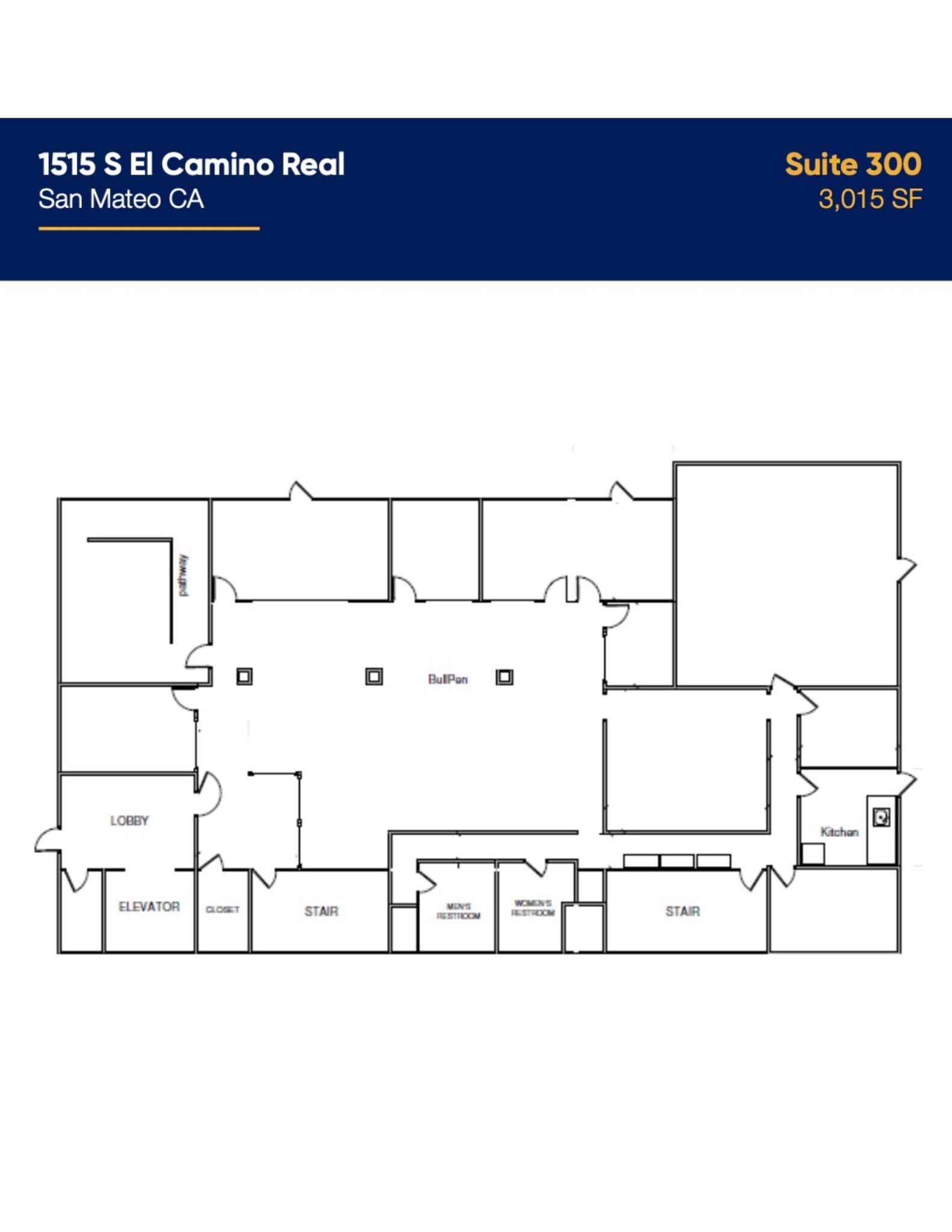 1515-1521 S El Camino Real, San Mateo, CA for lease Site Plan- Image 1 of 1