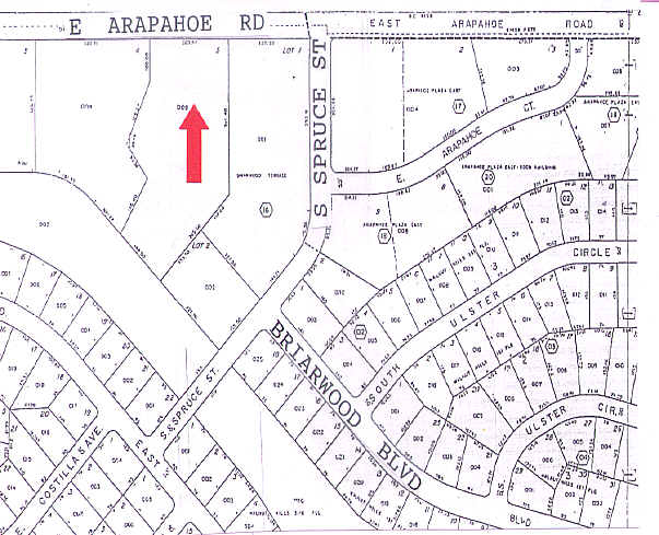 7700 E Arapahoe Rd, Centennial, CO à louer - Plan cadastral - Image 2 de 7