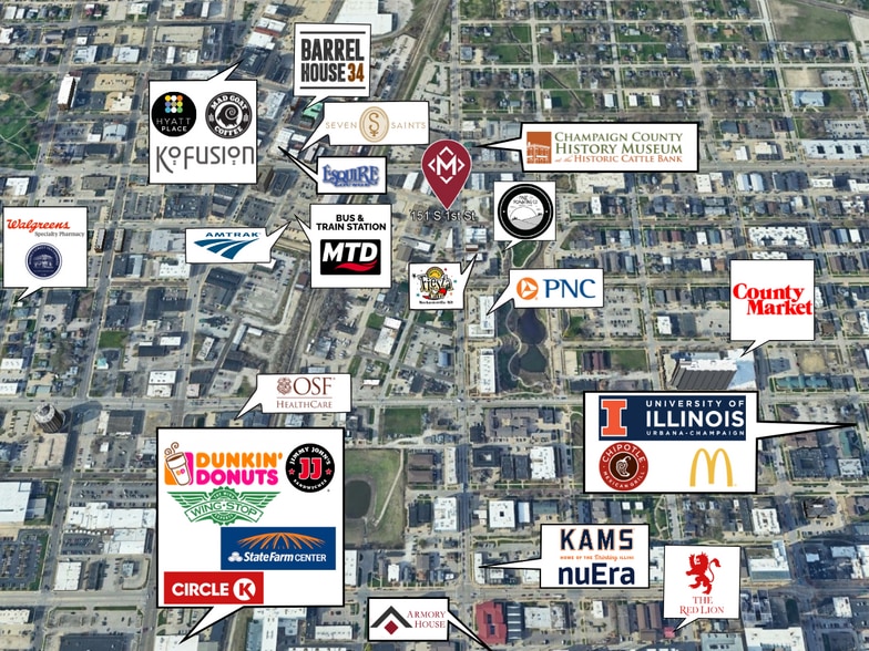 115 S 1st St, Champaign, IL à vendre - Photo du bâtiment - Image 3 de 7