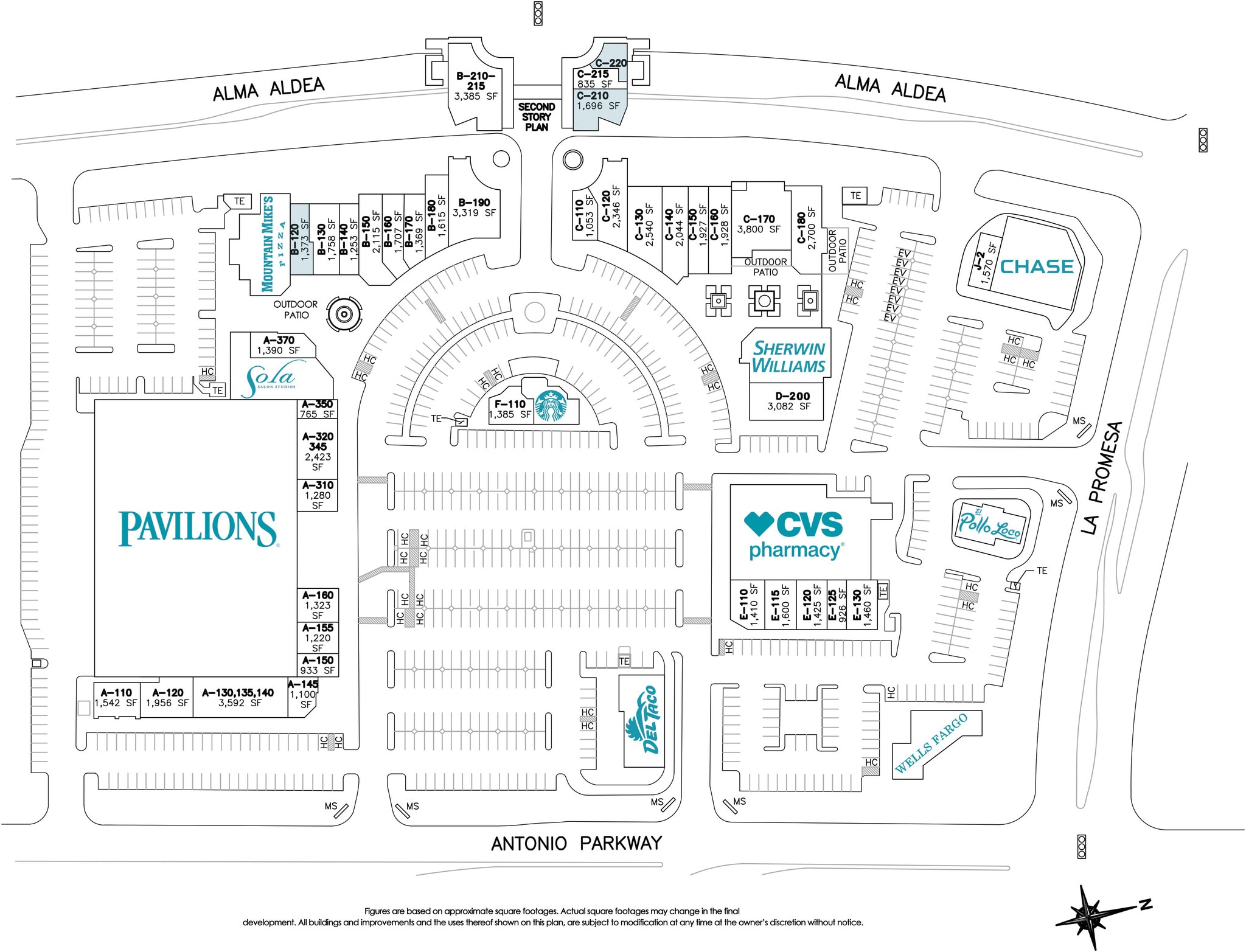 22361-22451 Antonio Pky, Rancho Santa Margarita, CA à louer Plan de site- Image 1 de 1