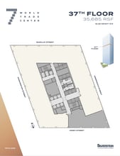 7 World Trade Center, New York, NY à louer Plan d’étage- Image 2 de 2