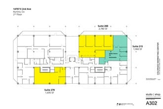 14707 E 2nd Ave, Aurora, CO à louer Plan d’étage- Image 1 de 1