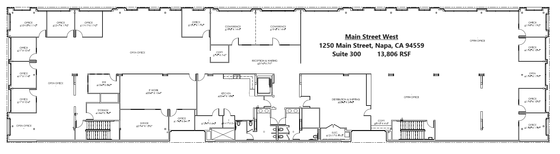 1250 Main St, Napa, CA for lease Floor Plan- Image 1 of 1