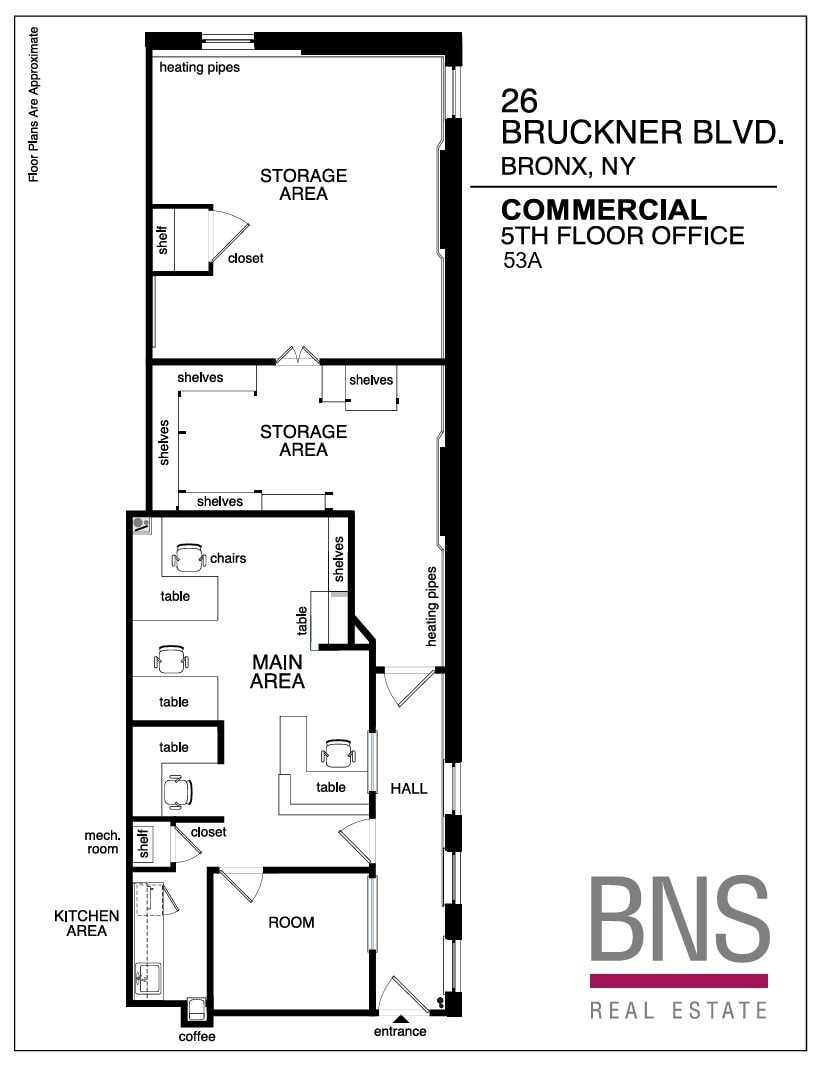 26 Bruckner Blvd, Bronx, NY à louer Plan d’étage- Image 1 de 1