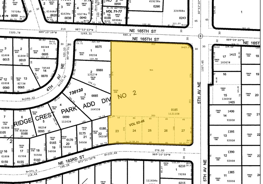 16325 5th Ave NE, Shoreline, WA à vendre - Plan cadastral - Image 2 de 2