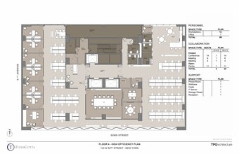 133 W 52nd St, New York, NY à louer Plan d’étage- Image 1 de 10