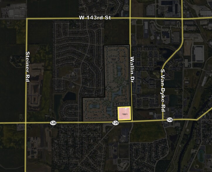 NWC of Route 126 and Wallin Drive, Plainfield, IL à vendre - Aérien - Image 2 de 3