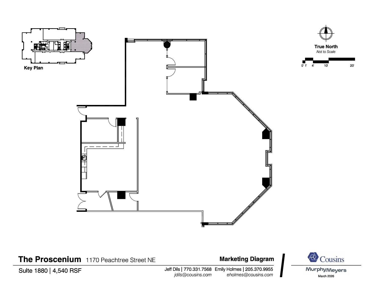 1170 Peachtree St, Atlanta, GA for lease Floor Plan- Image 1 of 1