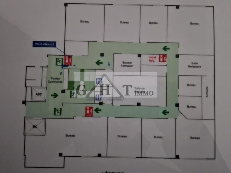 Bureau dans Pantin à louer - Plan d’étage - Image 2 de 6