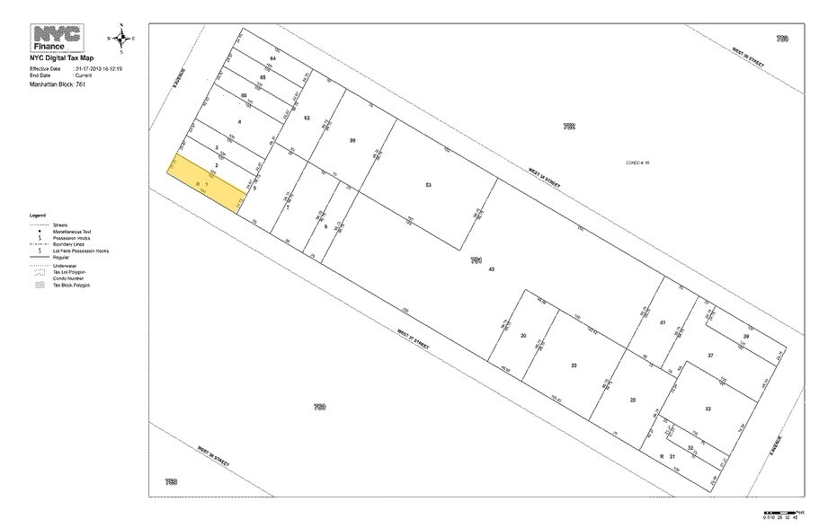 484 Ninth Ave, New York, NY à louer - Plan cadastral - Image 3 de 11