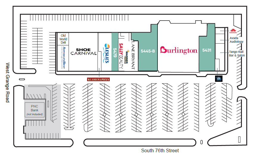 5405-5497 S 76th St, Greendale, WI for lease - Site Plan - Image 2 of 9