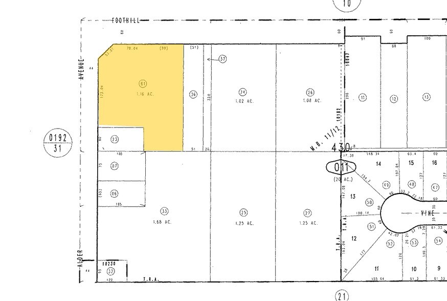 17725 Foothill Blvd, Fontana, CA for sale - Plat Map - Image 2 of 3