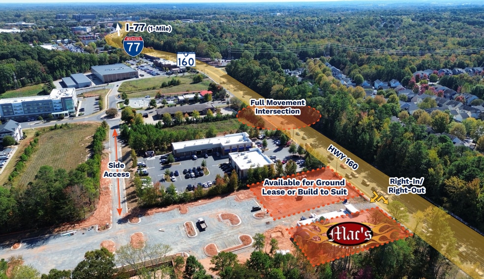 1948 W Hwy 160, Fort Mill, SC for lease - Aerial - Image 3 of 5